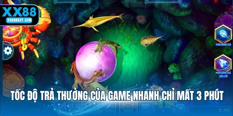 Tốc độ trả thưởng của game nhanh chỉ mất 3 phút